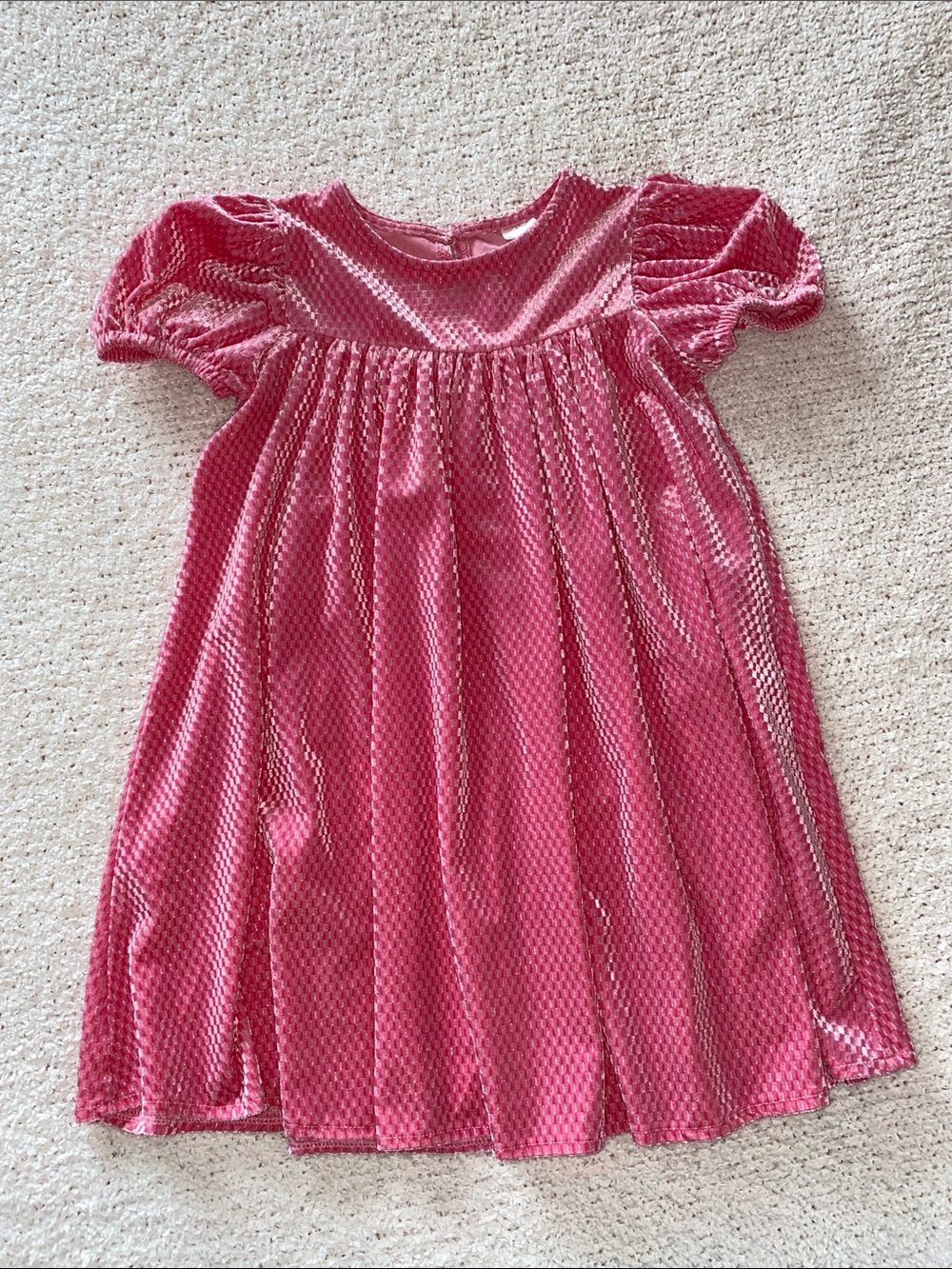 Next Velvet Puff Sleeve Party Dress - Picture 2 of 4